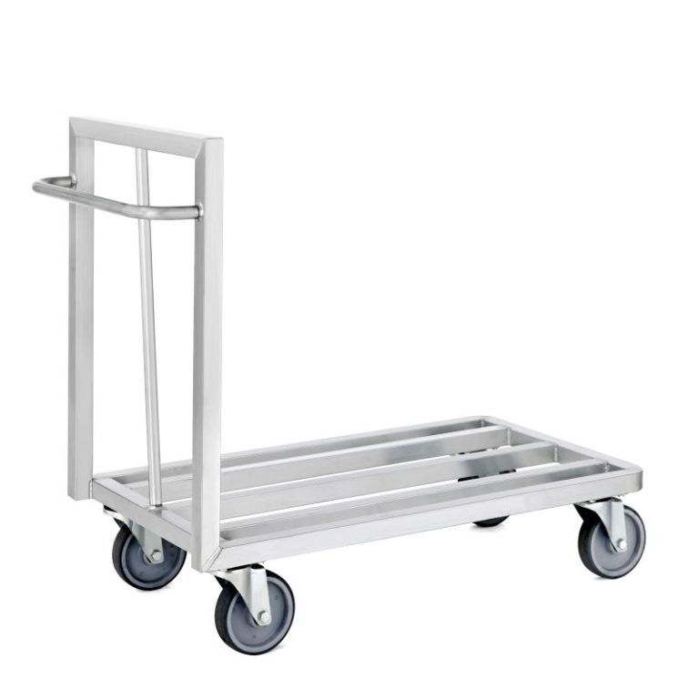 CHARIOT A PLATE-FORME ALUMINIUM A CLAIRE VOIES