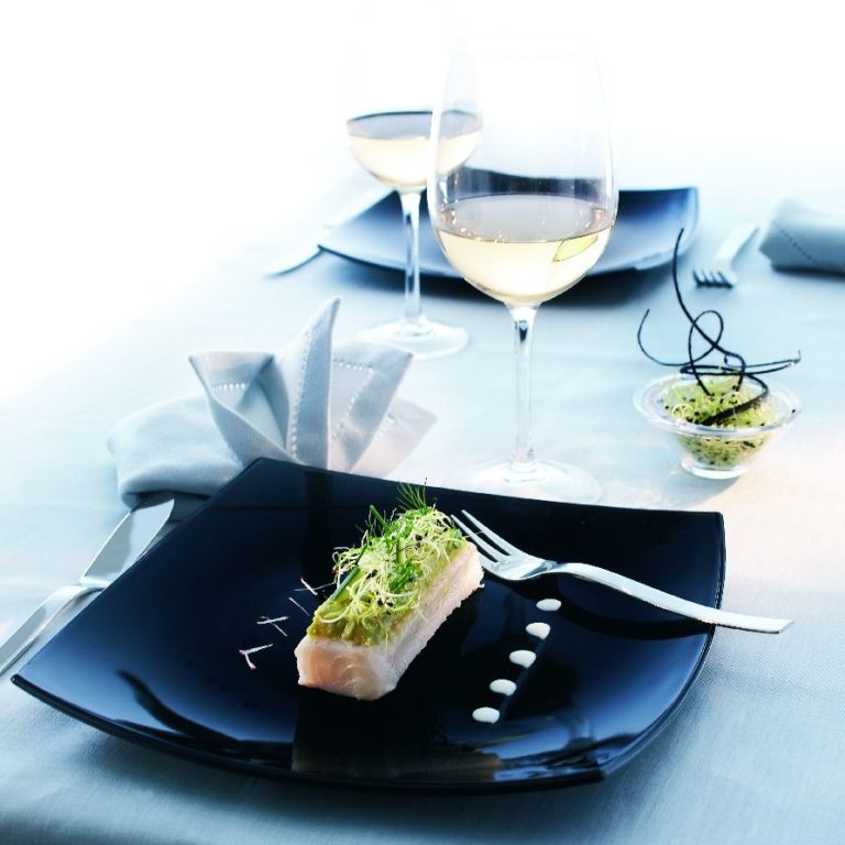 ASSIETTE PLATE CARREE DELICE NOIR 19 CM – Image 2