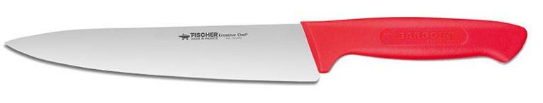COUTEAU DE CUISINE MANCHE ROUGE