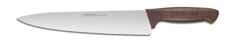 COUTEAU DE CUISINE MANCHE MARRON L.26 CM