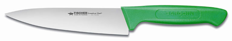 COUTEAU DE CUISINE MANCHE VERT